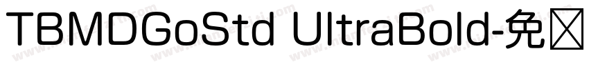 TBMDGoStd UltraBold字体转换